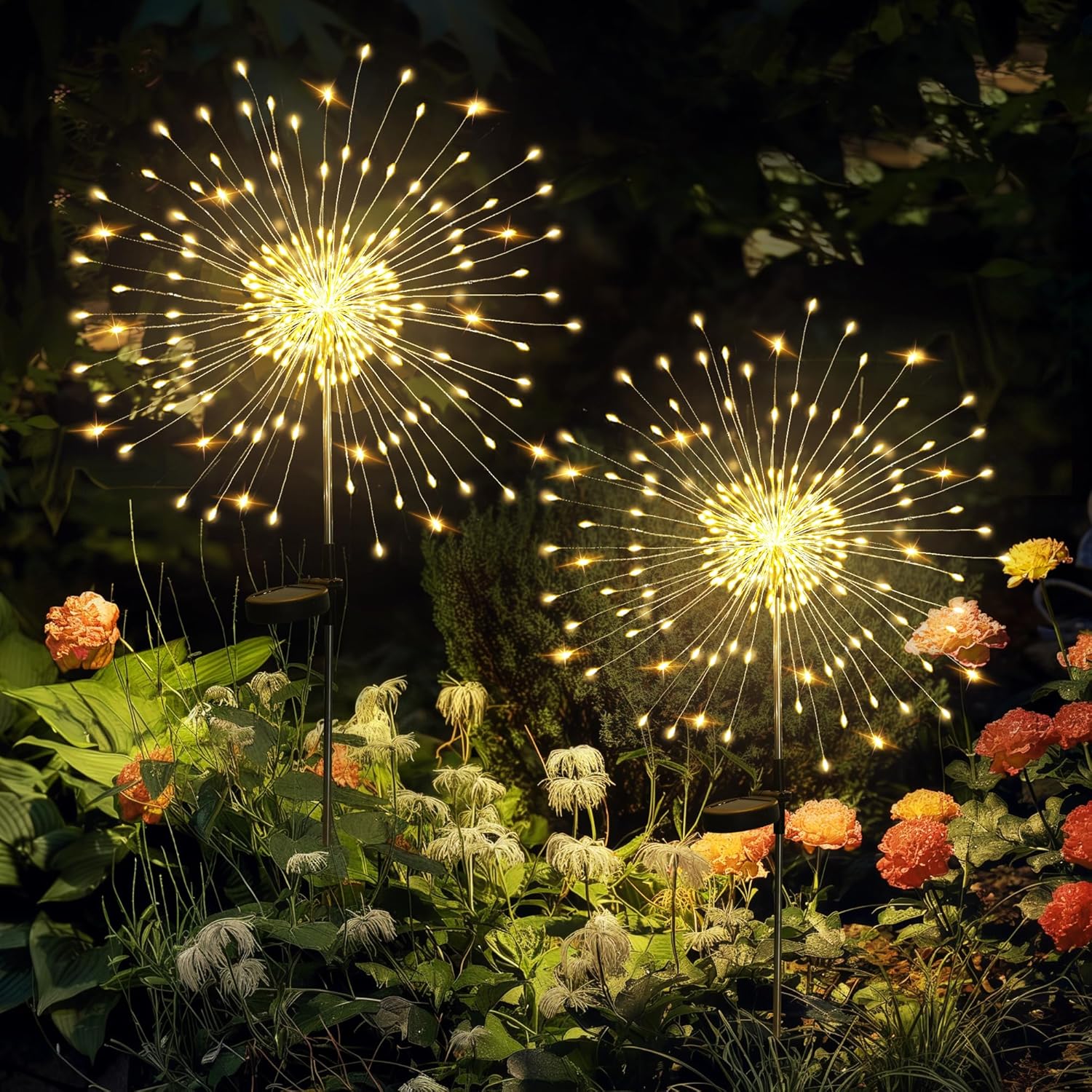 GIGALUMI Garden Decor Outdoor Lights 120LED 2Pack